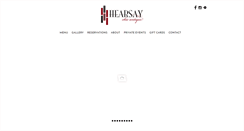 Desktop Screenshot of hearsayonthegreen.com