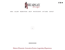 Tablet Screenshot of hearsayonthegreen.com